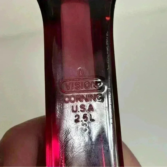 Corning Vision cranberry glass 2.5 L pot - Picture 5 of 7